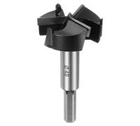 sourcing map Forstner Drill Bit 48mm (1-7/8") Tungsten Carbide 3 Flutes 4 Spurs Boring Forstner Bits for Hinge Wood Hole Drilling Woodworking