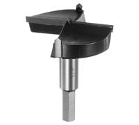 sourcing map Forstner Drill Bit 73mm (2-7/8") Tungsten Carbide Wood Forstner Bit Opener Cutter for Hinge Hole Drilling Woodworking, Black