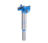 sourcing map Forstner Drill Bits 1-1/32 inch / 26mm Round Shank 9/32 inch, Carbide Forstner Bit Woodworking Hole Opener Cutter Tool for Wood Drilling/Cabinet Hinges, Blue