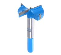 sourcing map Forstner Drill Bits 1-9/16 inch / 40mm Hex Shank 3/8 inch, Carbide Forstner Bit Woodworking Hole Opener Cutter Tool for Wood Drilling/Cabinet Hinges, Blue