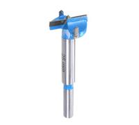sourcing map Forstner Drill Bits 1 inch / 25mm Round Shank 9/32 inch, Carbide Forstner Bit Woodworking Hole Opener Cutter Tool for Wood Drilling/Cabinet Hinges, Blue