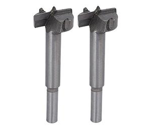 sourcing map Forstner Drill Bits 27mm, Tungsten Carbide Wood Hole Saw Auger Opener, Woodworking Hinge Hole Drilling Boring Bit Cutter Cutting Tool, 2pcs (Gray)