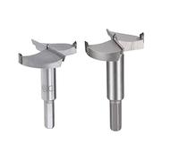 sourcing map Forstner Drill Bits Set 48mm Dia. & 60mm Dia. Tungsten Carbide Wood Hole Saw Auger Opener, Woodworking Hinge Hole Drilling Boring Bit Cutter