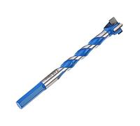 sourcing map Forstner Wood Boring Drill Bit 16mm Dia. Hole Saw Carbide Alloy Steel Tip Hex Shank Cutting for Hinge Plywood Wood Tool Blue