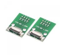 sourcing map FPC FFC Converter Connector Board 8P 1.0mm on Socket Side, Back 0.5mm, to DIP 2.54mm for LCD 3D Printer DVD TV Laptop Audio Pack of 2