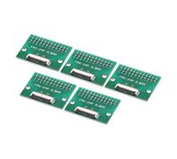 sourcing map FPC FFC PCB Converter Board 24P 0.5mm on Socket Side, Back 1.0mm, to DIP 2.54mm for LCD 3D Printer Camera DVD TV Laptop Audio Pack of 5