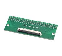 sourcing map FPC FFC PCB Converter Board 50P 0.5mm on Socket Side, Back 1.0mm, to DIP 2.54mm for LCD 3D Printer Camera DVD TV Laptop