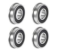 sourcing map FR8-2RS Flanged Ball Bearing 1/2"x1-1/8"x5/16" Double Sealed Chrome Steel Bearing 4pcs