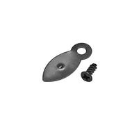 sourcing map Frame Turn Button, 7/8" Metal Flat with Screws for Hanging Pictures, Photos, Drawings and Posters, 30 Pcs (Black)