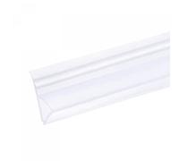 sourcing map Frameless Glass Shower Door Sweep, 137.8" Long, for 3/8"(10mm) Glass, H-Type Door Side Seal Strip