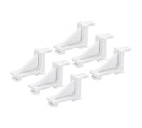 sourcing map Freezer Shelf Clips, Refrigerator Clip Kits Cooler Shelf Support 1.71x0.53x0.98inch for Home Use Pack of 6