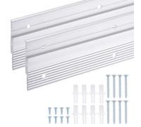 sourcing map French Cleat Picture Hanger 12 Inch, 6 Pairs Aluminum Z Clip Supports 80lbs, Interlocking Wall Mounting Bracket, to Hang Mirrors, Panels, Shelves, Headboards, Art Frames