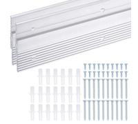 sourcing map French Cleat Picture Hanger 30 Inch, 2 Pairs Aluminum Z Clip Supports 120bs, Interlocking Wall Mounting Bracket, to Hang Mirrors, Panels, Shelves, Headboards, Art Frames