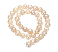sourcing map Freshwater Pearl Beads, 4-5mm Potato Shape Gemstone Beads 0.8mm Hole Pearl String for DIY Necklace Bracelet Chain Earring Jewelry Making, Pink