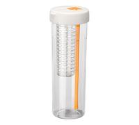 sourcing map Fruit Infuser Water Bottle 850ml / 29 oz Plastic LeakProof Shatter Proof Water Bottle with Foldable Straw for Gym Camping Travel Cold Drinks, White