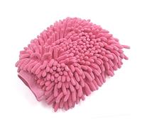 Sourcingmap Fuchsia Microfiber Chenille Car Window Washing Cleaning Glove Duster