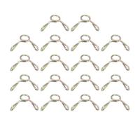 sourcing map Fuel Line Hose Clips, 18Pcs 4mm ID 4.8mm Max. ID 65Mn Steel Water Pipe Air Tubing Spring Hose Clamp for Motorcycle Scooter ATV