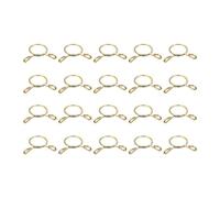 sourcing map Fuel Line Hose Clips, 20pcs 13mm ID Fit 14.5-15mm OD Hose 65Mn Steel Water Pipe Air Tubing Spring Hose Clamps for Motorcycle Scooter