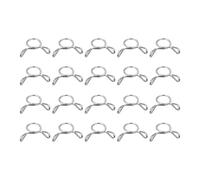 sourcing map Fuel Line Hose Clips, 20pcs 7mm ID Fit 8-8.5mm OD Hose 304 Stainless Steel Water Pipe Air Tubing Spring Hose Clamps for Motorcycle Scooter