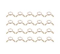 sourcing map Fuel Line Hose Clips, 20pcs 8mm ID Fit 9-9.5mm OD Hose 65Mn Steel Water Pipe Air Tubing Spring Hose Clamps for Motorcycle Scooter