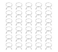 sourcing map Fuel Line Hose Clips 30Pcs 28mm ID 31.4mm Clamp Dia. 304 Stainless Steel Tubing Spring Clips Clamps Assortment for Air Hose Tube Water Pipe Motorcycle Scooter ATV, Silver