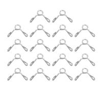 sourcing map Fuel Line Hose Clips, 30Pcs 3mm ID 3.5mm Max. ID 304 Stainless Steel Water Pipe Air Tubing Spring Hose Clamps for Motorcycle Scooter ATV, Silver