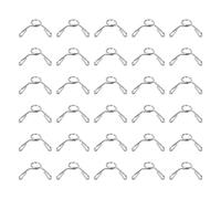 sourcing map Fuel Line Hose Clips 30Pcs 4mm ID 4.8mm Clamp Dia. 304 Stainless Steel Tubing Spring Clips Clamps Assortment for Air Hose Tube Water Pipe Motorcycle Scooter ATV, Silver