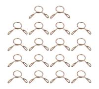 sourcing map Fuel Line Hose Clips, 30Pcs 6mm ID 7.3mm Max. ID 65Mn Steel Water Pipe Air Tubing Spring Hose Clamps for Motorcycle Scooter ATV