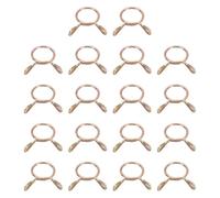 sourcing map Fuel Line Hose Clips, 30Pcs 9mm ID 10.4mm Max. ID 65Mn Steel Water Pipe Air Tubing Spring Hose Clamps for Motorcycle Scooter ATV