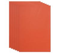 sourcing map Full Grain Leather Sheet 11.8" x 7.8" Natural Cow Leather Pieces Leather Fabric for DIY Craft Furniture Office Belts Notebook Covers, Bright Orange 6Pcs