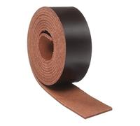 sourcing map Full Grain Leather Strap, 0.8 Inches Wide x 16 Inches long Flat Full Grain Oil Tan Leather Strips for Crafts,1.8-2mm Thick for DIY Belt Tooling Crafting Stamping, Dark Brown