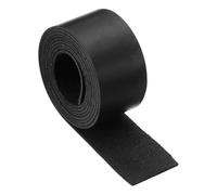 sourcing map Full Grain Leather Strap, 0.8 Inches Wide x 51 Inches Long Flat Leather Strips for Crafts,1.8-2mm Thick for DIY Belt Tooling Crafting Stamping Projects, Black