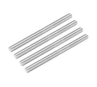 sourcing map Fully Threaded Rod 3/8"-16 UNC Thread Pitch 304 Stainless Steel Right Hand Threaded Rods Bar Studs,4.92 inch 4 Pack