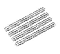 sourcing map Fully Threaded Rod 3/8"-16 UNC Thread Pitch 304 Stainless Steel Right Hand Threaded Rods Bar Studs,3.94 inch 4 Pack