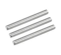 sourcing map Fully Threaded Rod M12 x 110mm 1.75mm Thread Pitch 304 Stainless Steel Right Hand Threaded Rods Bar Studs 3 Pack