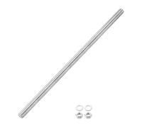 sourcing map Fully Threaded Rod, M16 x 400mm 201 Stainless Steel Right Hand Threads Rods with Nuts and Flat Washer Fully Studding Rod Bar for Clamps, Hangers and U-Bolts