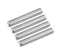 sourcing map Fully Threaded Rod M16x100mm 2mm Thread Pitch 4Pcs | 304 Stainless Steel Right Hand Threaded Rods Bar Studs