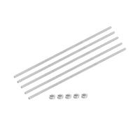 sourcing map Fully Threaded Rod M3 x 150mm 0.5mm Thread Pitch 304 Stainless Steel Right Hand Threaded Rods Bar Studs with Screws 5 Pack