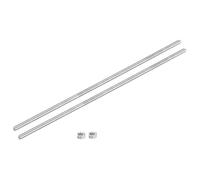 sourcing map Fully Threaded Rod M5 x 350mm 0.8mm Thread Pitch 304 Stainless Steel Right Hand Threaded Rods Bar Studs with Screws 2 Pack