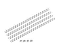 sourcing map Fully Threaded Rod M6 x 100mm 1mm Thread Pitch 304 Stainless Steel Right Hand Threaded Rods Bar Studs with Screws 4 Pack