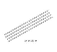 sourcing map Fully Threaded Rod M6 x 350mm 1mm Thread Pitch 304 Stainless Steel Right Hand Threaded Rods Bar Studs with Screws 4 Pack
