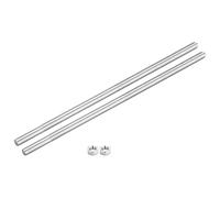 sourcing map Fully Threaded Rod M8 x 350mm 1.25mm Thread Pitch 304 Stainless Steel Right Hand Threaded Rods Bar Studs with Screws 2 Pack