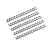 sourcing map Fully Threaded Rod M8 x 90mm 1.25mm Thread Pitch 304 Stainless Steel Right Hand Threaded Rods Bar Studs 5 Pack
