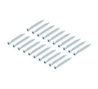 sourcing map Furniture Confirmat Screw, 20pcs 5x50mm Hex Socket Wood Screws Zinc Plated Countersunk Self-Tapping Furniture Connecting Screw