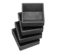 sourcing map Furniture Cups, 4Pcs - Rubber Caster Cup, Bed Stoppers to Prevent Sliding, Trolley Cup Fit All Wheels of Furniture, Sofa, Bed, Chair (Black, 70x65mm)
