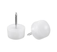 sourcing map Furniture Feet Nail Plastic Glide Nails Chair Table Leg Protector Pads 18mm Dia 40pcs