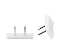 sourcing map Furniture Feet Nail Plastic Glide Nails Square Chair Table Leg Protector Pads 31mm x 12mm White 40pcs