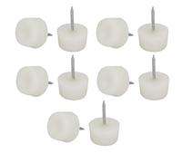 sourcing map Furniture Legs Feet 16mm Dia Plastic Nail-on Slider Tack Glides Protector 10pcs