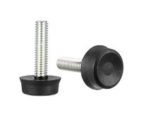 sourcing map Furniture Levelers, 7mm to 21mm Adjustable Height M6 x 25mm Threaded, 8Pcs