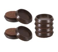 sourcing map Furniture Pads, 8 Pcs 1-3/4" Furniture Moving Pads Round Chair Legs Floors Protectors with Felt for Carpet Hardwood Floor Heavy Furniture
